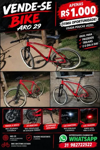 Bike aro 29 vendo ou troco