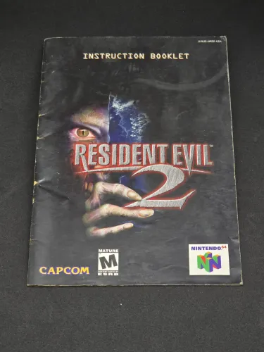 Manual Resident Evil 2 Nintendo 64 AMERICANO 100% ORIGINAL