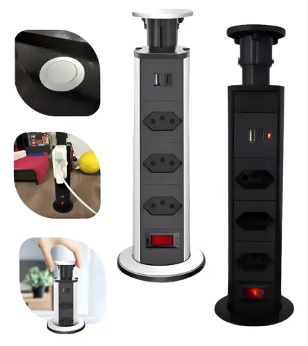 TORRE DE TOMADA MULTIPLUG - PRATICIDADE E SEGURANÇA PARA SEUS DISPOSITIVOS!