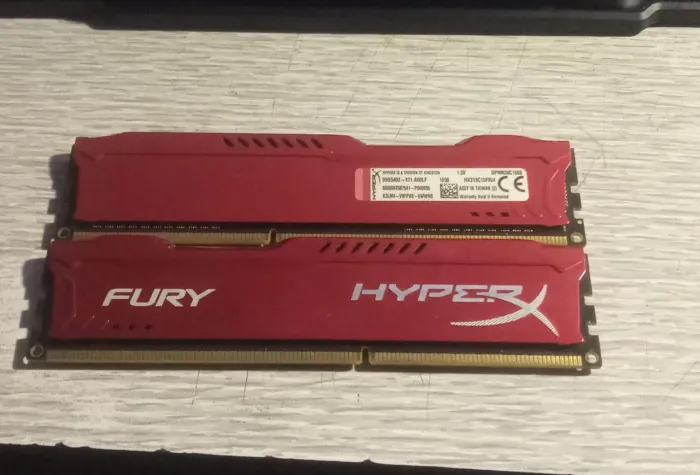 Memória RAM Kingston HyperX Fury DDR3 8GB (2x4GB) 1600MHz