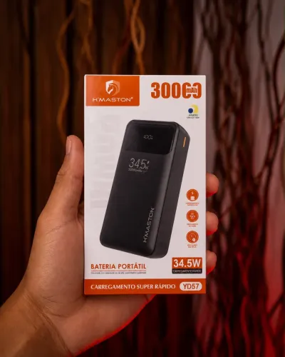 Carregador Portátil 30000mAh Turbo 34,5W YD57 H?Maston