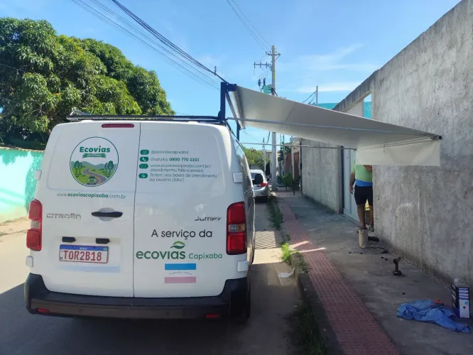 Toldo para van, motorhome, lanchonete móvel food truck