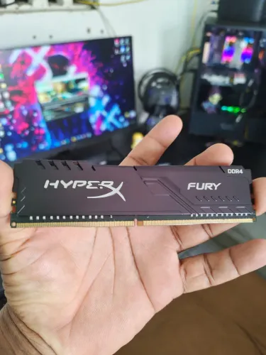 Memória 8 gigas ddr4 hiperx 2400mhz