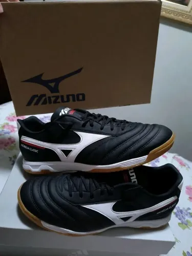 chuteira de futsal mizuno morelia classic 44
