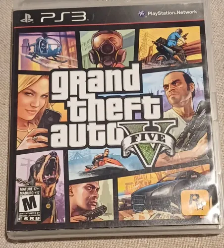 Jogo Grand Theft Auto V GTA 5 PS3 Original Midia Fisica Americano