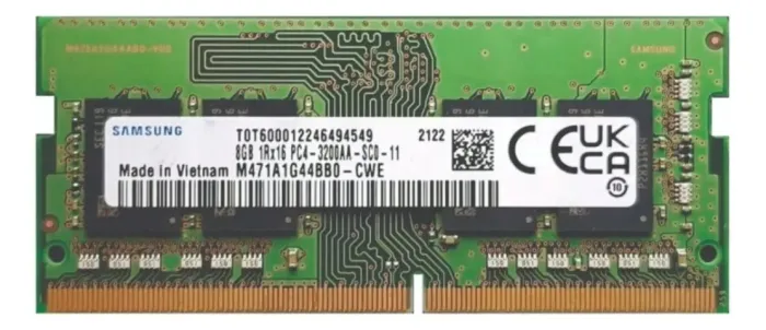 Memória Notebook 8gb Ddr4 3200mhz Samsung M471a1g44bb0-cwe