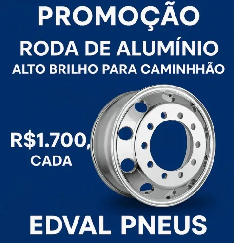 Roda de alumínio para caminhão 