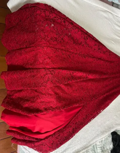 VESTIDO LONGO VERMELHO LINDO
