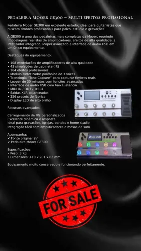 Vendo pedaleira Multi efeitos para Guitarra