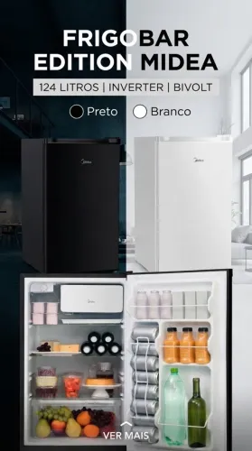 Frigobar Midea 124L | Lacrado | Novo | Garantia