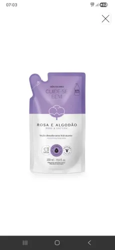 Refil hidratante NOVO 55 REAIS