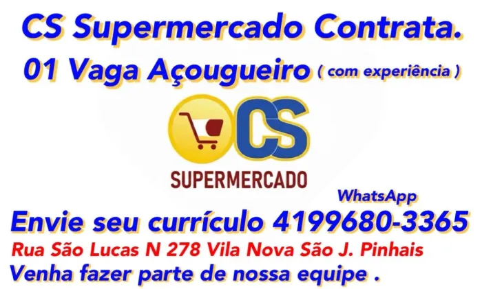 CS Supermercado contrata 