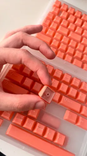 Kit 121 keycaps rose moeetech
