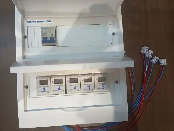 Controlador de irrigação automática de 5 estações (setores) para valvula Bermad ou Baccara