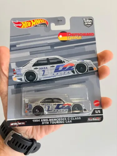 Hot Wheels Premium - 1994 AMG-Mercedes C-Class DTM Touring Car - Lacrado - Escala 1:64