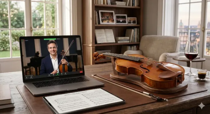 Mentoria Premium de Violino: O padrão de orquestra na sua casa
