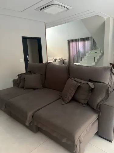 Sofá Retrátil Cinza