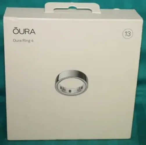 Oura Ring 4 Silver (Prata) - Tamanho 13 (Apenas 1 semana de uso!)