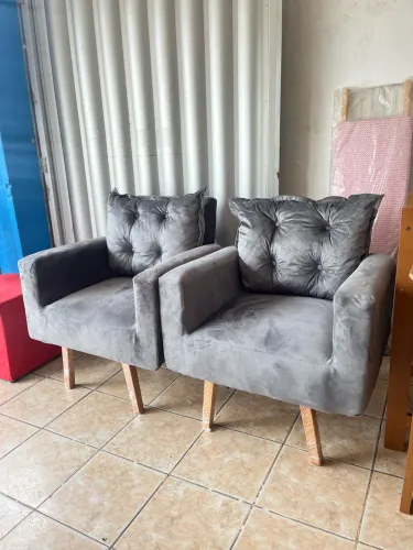 Conjunto de Poltronas 2 Peças Conforto - DIRETO DE FÁBRICA