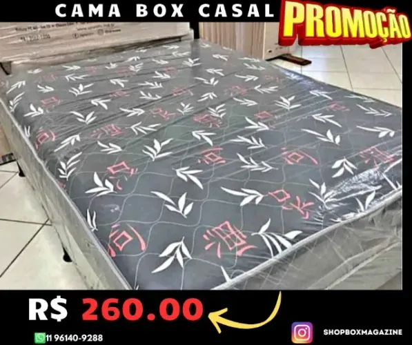 cama box casal conjulgada 