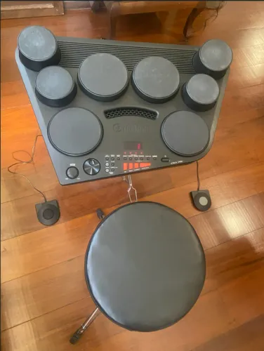 Kit Bateria Eletrônica Yamaha DD-75 + Suporte + Banquinho (Seminova na Caixa)