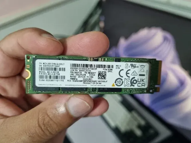 SSD NVMe M.2 512GB Samsung (OEM 970 EVO Plus) - C/ DRAM Cache e 99% Saúde!