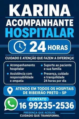 Sou acompanhante HOSPITALAR