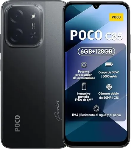 POCO C85 128gb 6ram Black