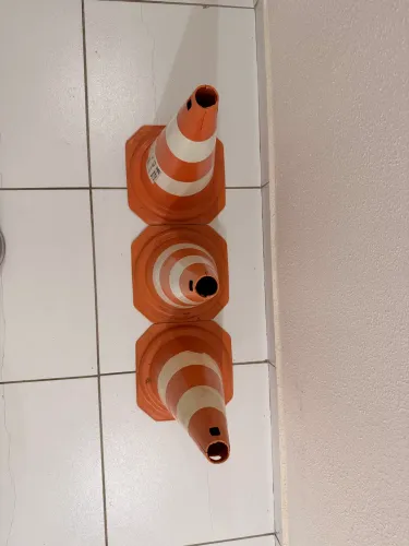 Cones para sinalização 