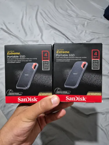 SSD Externo SanDisk Extreme 4TB USB-C 1050MB/s Novo
