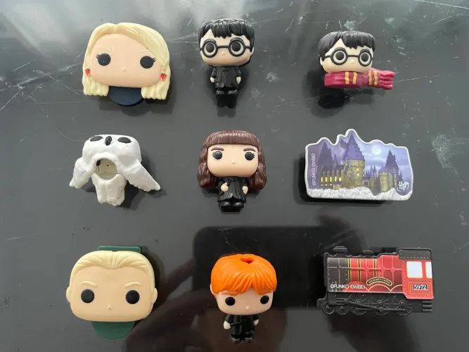 Coleção harry potter kinder joy funko pop