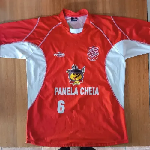 camisa rio branco paranaguá pr original anos 2000 vermelha oceano sports tamanho gg