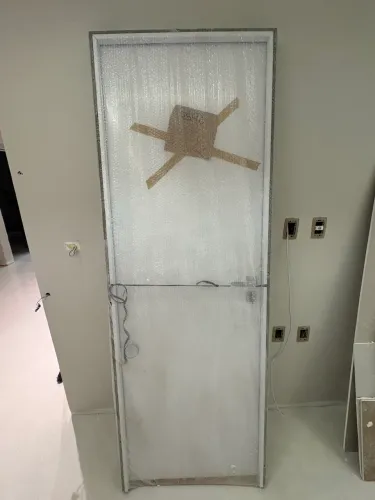 Kit Porta Lisa de Madeira Branca Elo Concrem