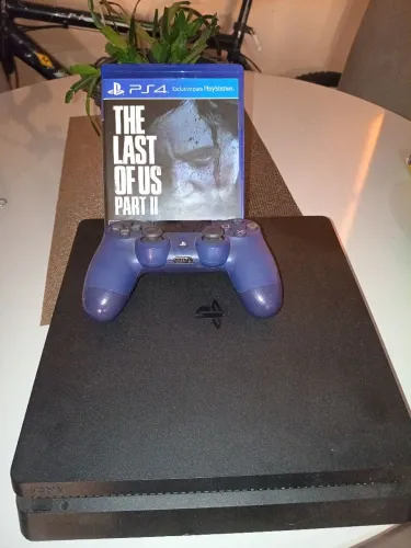 Playstation 4 + controle + the last of us parte II