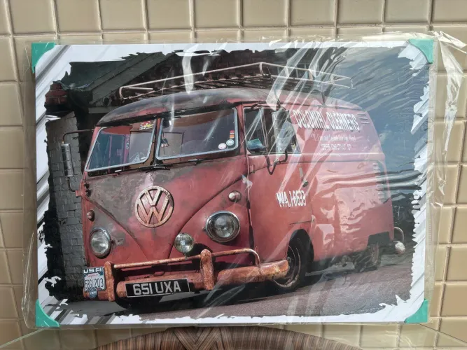 Quadro Kombi Furgão 40X30 em Metal