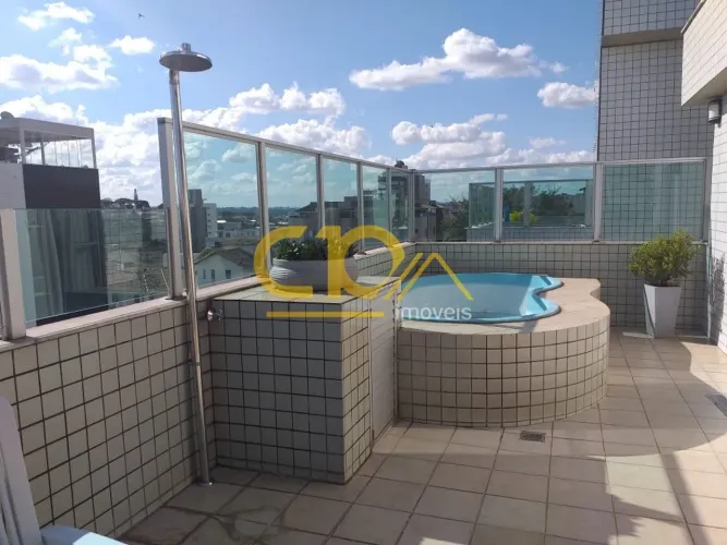 Cobertura, com 3 quartos, 4 vagas, na melhor rua do bairro, linda vista , piscina