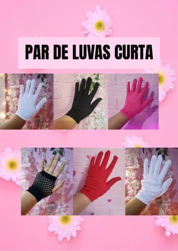 Par de luvas curta