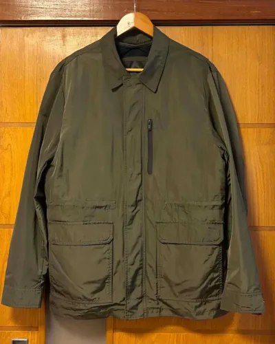 Linda jaqueta/parka com colete removível - tam. G - Oficina Reserva - Nova!