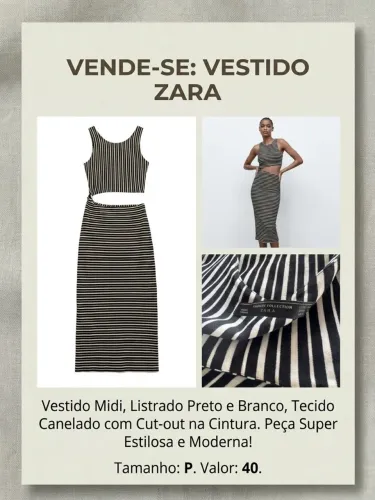 Vestido Zara - P