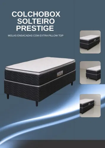 Cama Box Solteiro Prestige Molas Ensacadas - Entrega Rápida