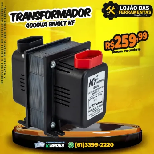 Transformador 4000VA Bivolt KF