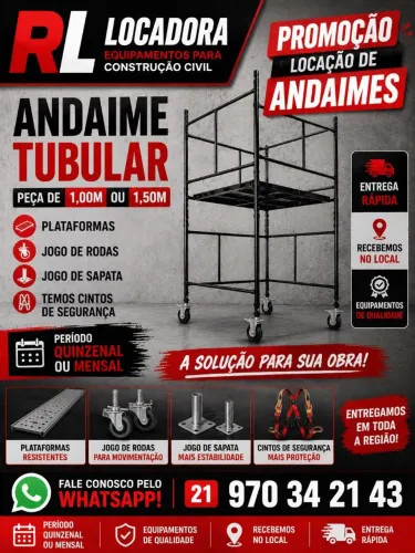 Andaime locação