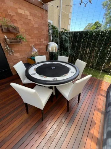 Mesa de Pokêr 7Ball com cadeiras