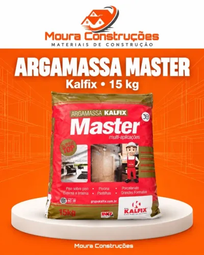 Argamassa Master AC-III Kalfix 15kg Porcelanatos