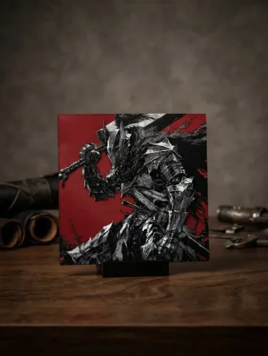 Quadro 3D Shadow Box Guts Berserk 20x20cm e 10x10cm