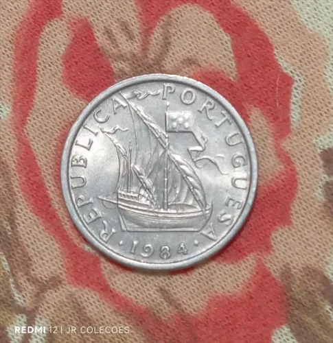 Excelente moeda 5 escudos Portugal 1984