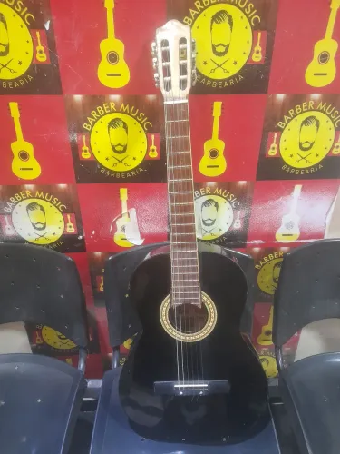 Violão VOGGA vca 204 bk cordas de nailon aceito cartão e pix 