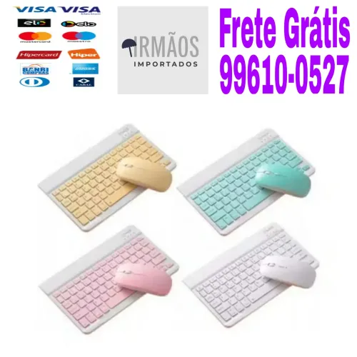 Teclado e Mouse Bluetooth Ultra Fino Slim Ka-685 Kapbom