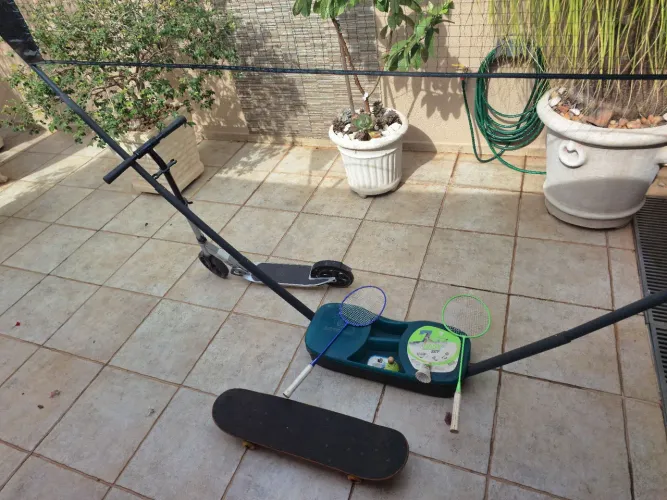 Kit Patinete, Skate e Badminton