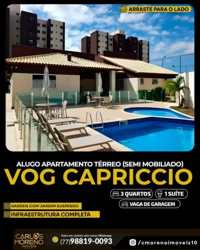Apt.3/4 com garden, no boa vista